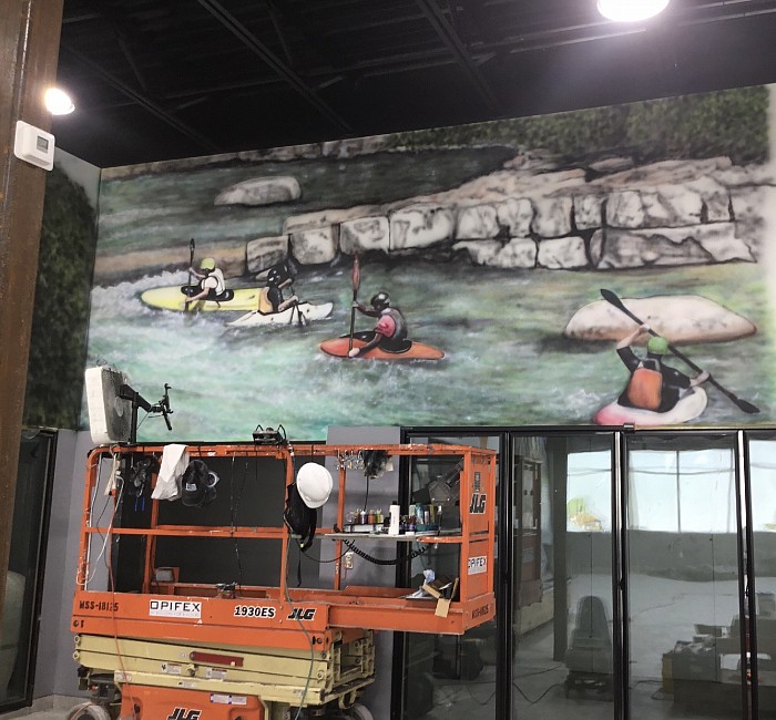 Mural in Gas station!