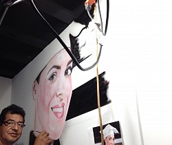 Mural in Restaurant in process